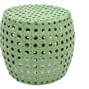 Puff de fibra sintética - verde