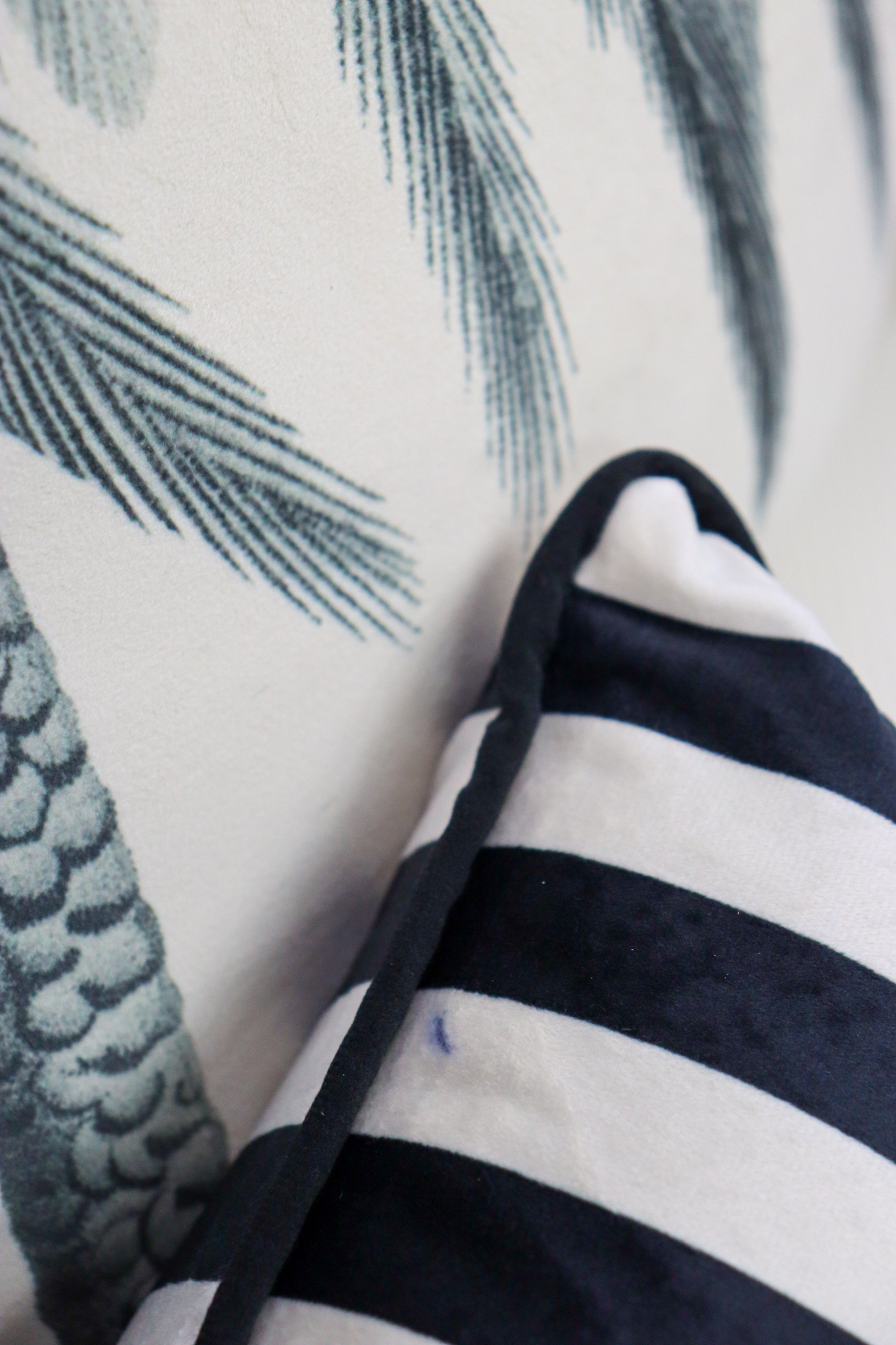 Estofado da chaise em tricô náutico, preto