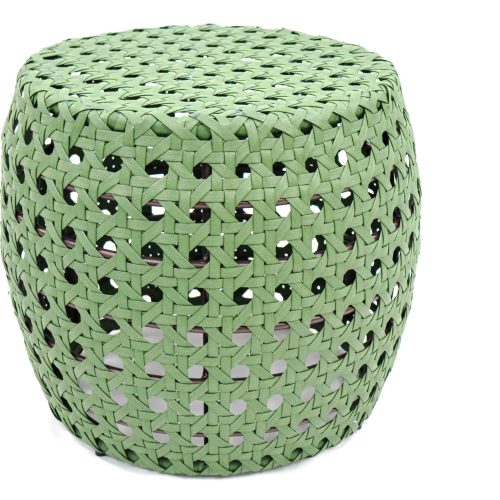 Puff de fibra sintética - verde