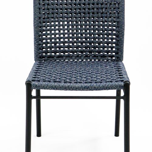 Cadeira em corda náutica, azul - Roma